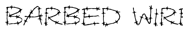 Barbed Wires font preview